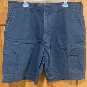 Vintage CHEROKEE KHAKIS Men's 40 Blue Cargo Shorts 100% Cotton